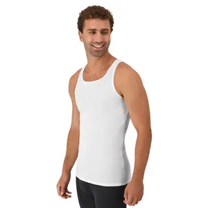 Hanes Mens Tank Top Undershirt Cotton Ribbed White Sleeveless Tops 10 Pack