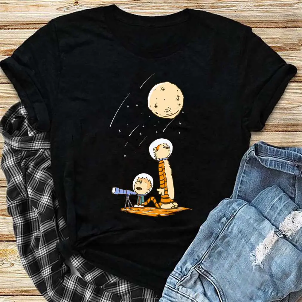 Calvin And Hobbes Astronaut T-Shirt