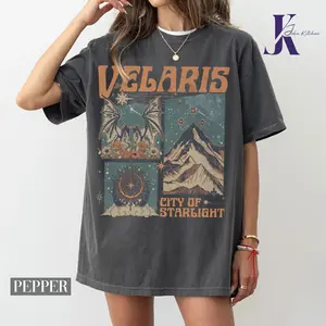 Velaris City of Starlight Acotar Comfort Colors Shirt, The Night Court Shirt, Bookworm Shirt, Court of Thorns and Roses, Acotar Shirt, Bookish Gifts