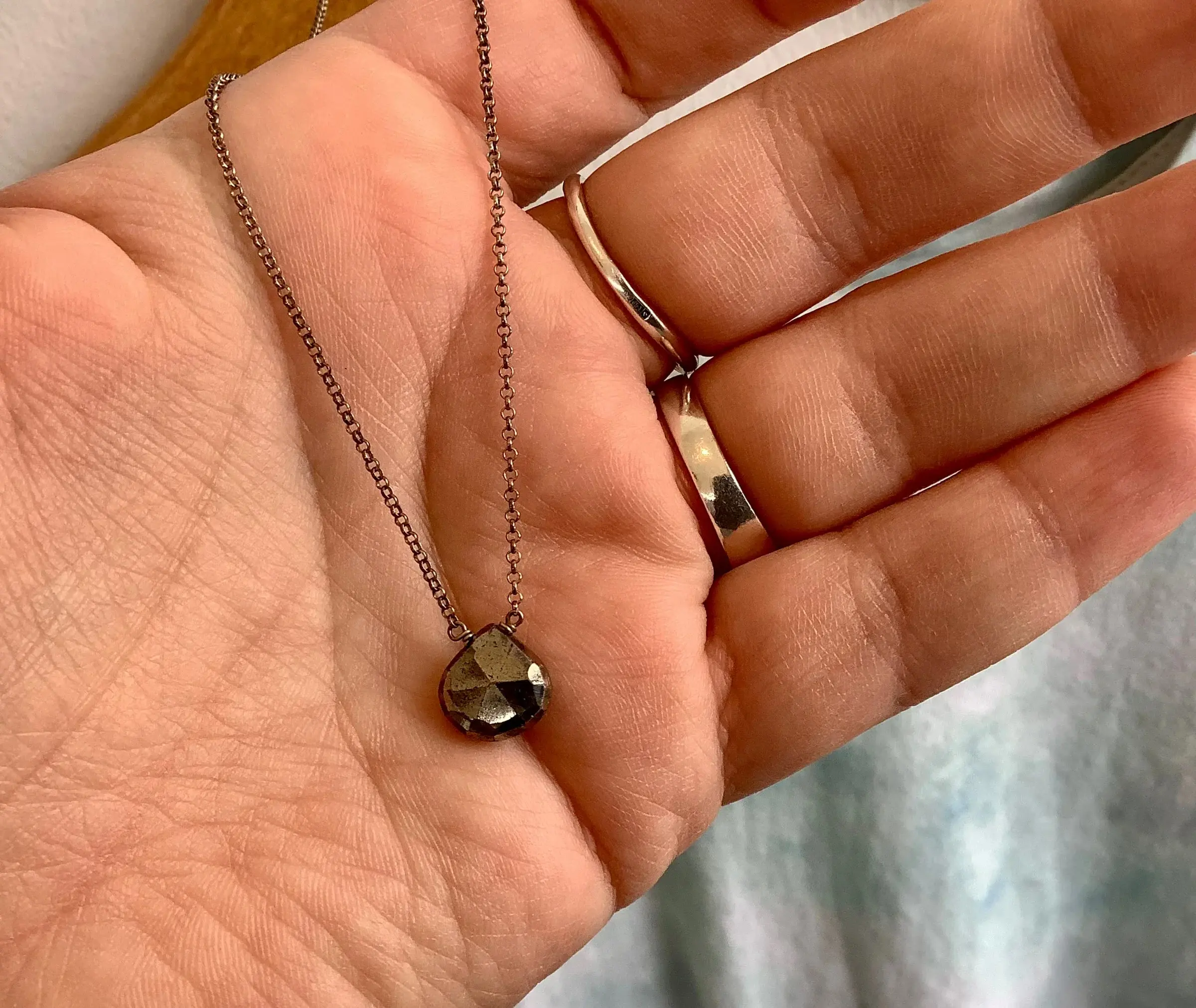 Pyrite Necklace for Physical, Emotional and Etheric Protection