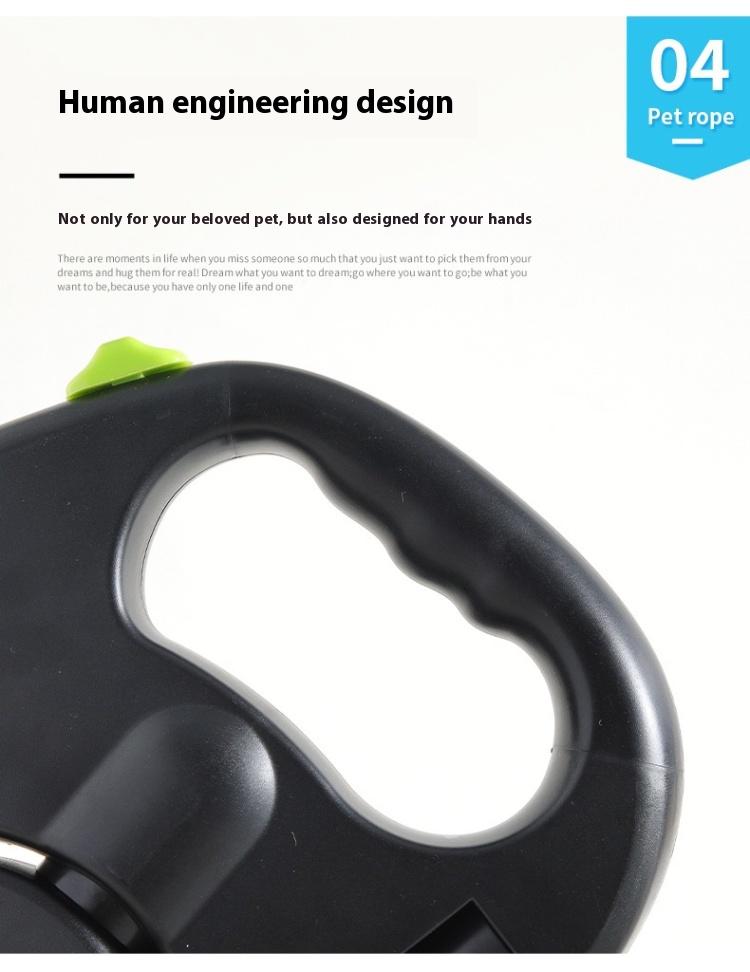 2-in-1 Adjustable Retractable Dog Leash Stretchable Traction Rope for Small to Medium Dogs Ideal Outdoor Walking Solution Retractable Design Versatile for Training and Walks swivel head Double Leash with Self-Shrinking Feature Waterproof Raised Rotating