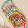 Random Color Beaded Anklets, Foot Jewelry, Trendy Fashionable Accessories, 5/10/15/24/36pcs/set Boho Style Bohemian Fashion Fashionable Anklets for Women & Girls, Trendy All-match Exquisite Y2k Body Jewelry As Birthday Gift