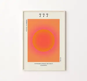 777 Luck Angel Number Poster, 777 Lucky Angel Number Premium Matte Vertical Posters