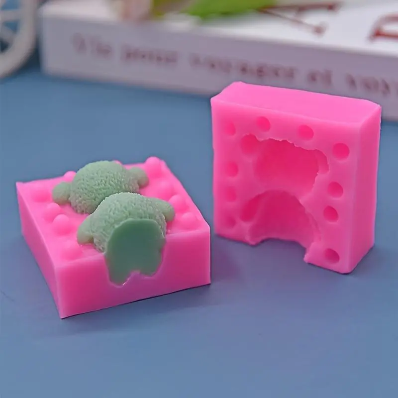 Silicone Mold, Silicone Baking Mold, 1 Set Cute 3D Bear Shaped Fondant Chocolate Biscuit Pudding Mold, Cake Decoration Mold, Soap Scented Candles Gypsum Mold, Reusable Home Mold, Baking Tools, Baking Supplies, Chocolate Molds
