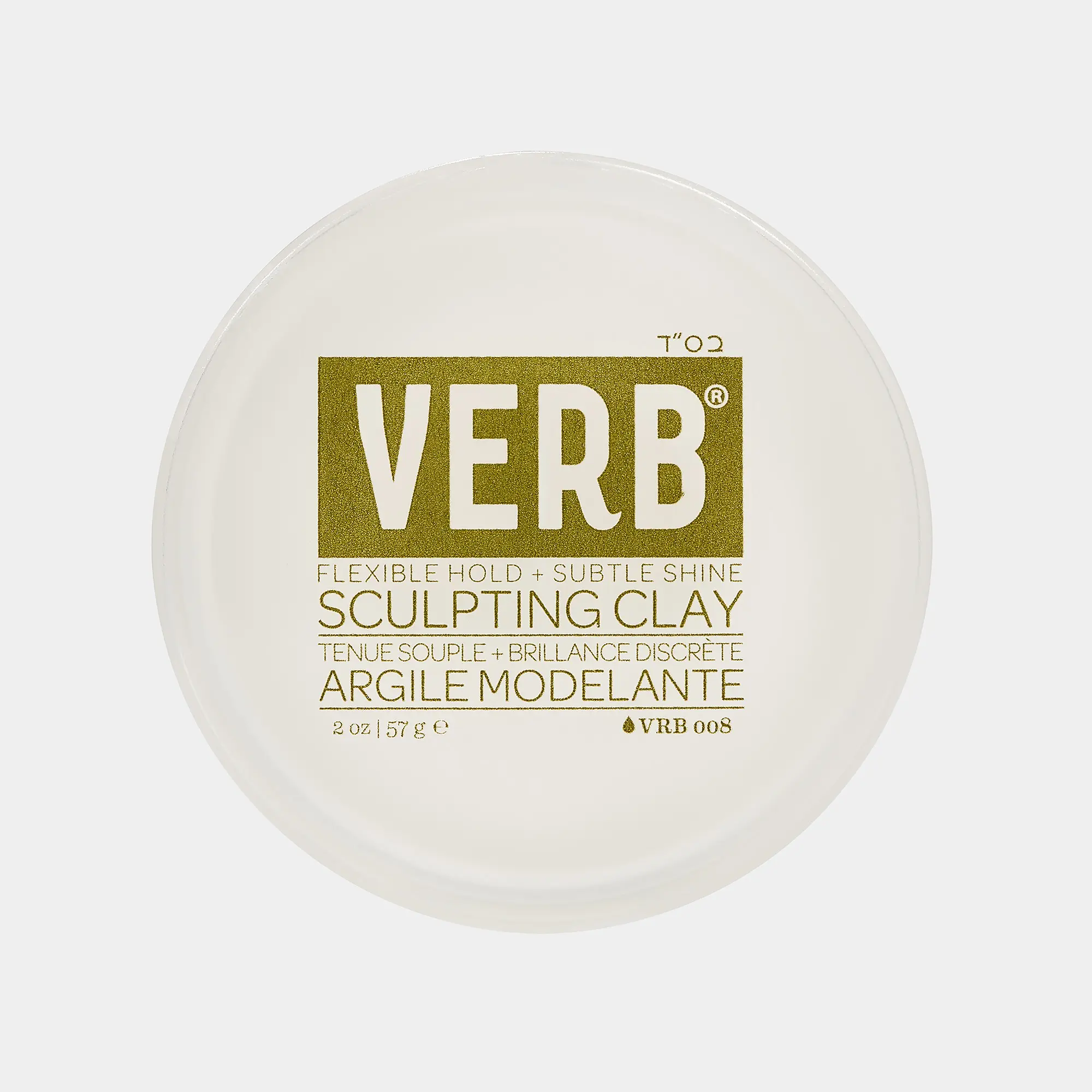 Verb Sculpting Clay - Matte Texture Pomade with Avocado & Argan Oil for Frizz Control & Natural Shine - Paraben-Free, Vegan, PETA Certified