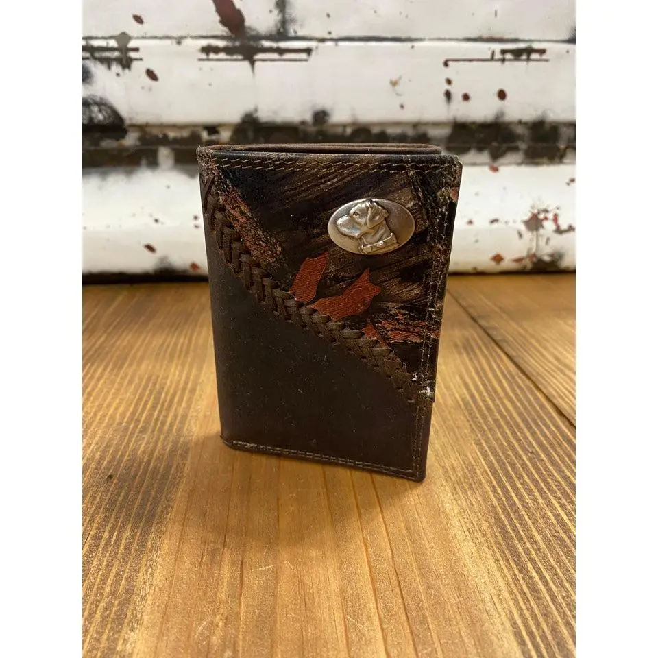 Fencerow Camo Trifold Lab Wallet
