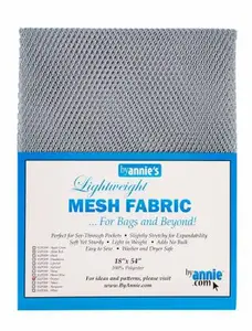 Lightweight Mesh Fabric Pewter 18x54in