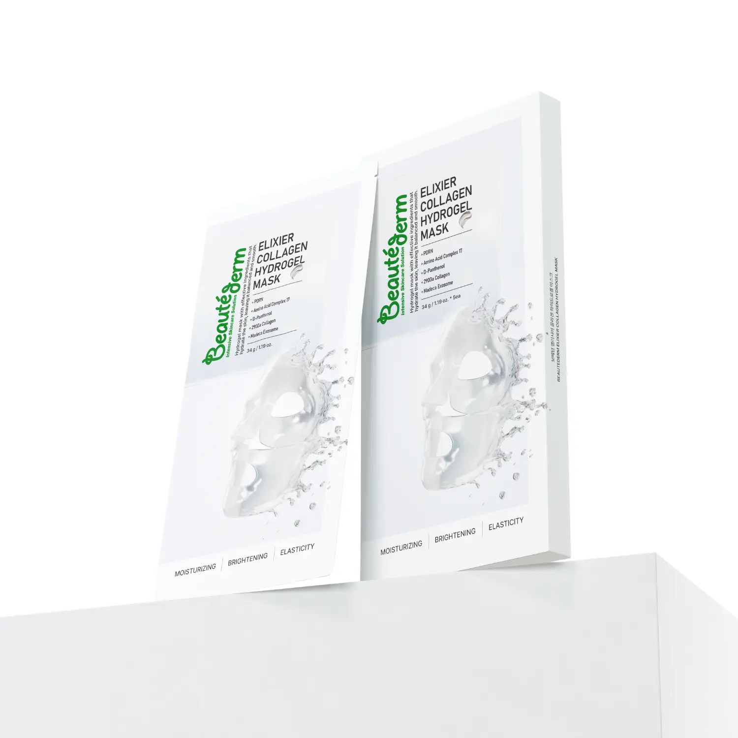 [Beauté Derm] Elixier Collagen Hydrogel Mask | Elasticity & Deep Moisture Care