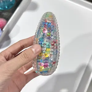 Crystal Corn Stress Relief Toy, Reusable Bounceable Squeeze Ball, Anti-Stress Sand Therapy, Stress Relief Fidget, Perfect for Anxiety Relief