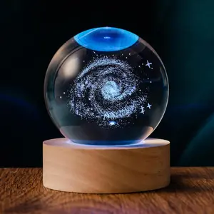Galaxy 60mm  Ball Astronomy Universe Gifts  Galaxy  Globe Science Space Themed Physics Gifts Night Light lamp for  Men Him Dad Science Teacher