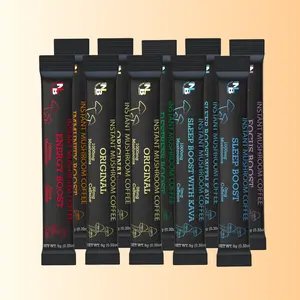 Mushroom Coffee Discovery Pack with Collagen – Support Focus, Energy, Gut Health & Sleep (10 Sample Sticks)