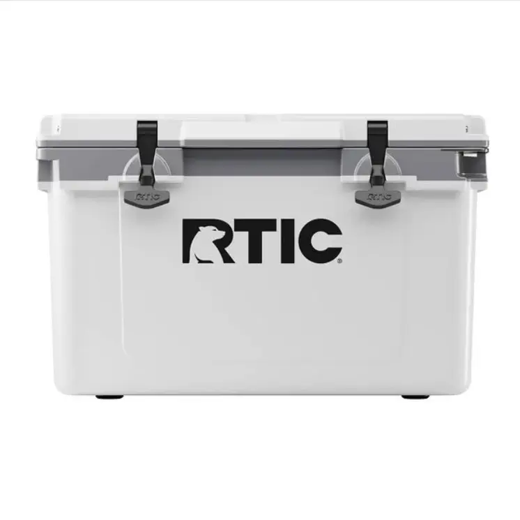 RTIC Ultra Light 32 Qt White Cooler Hard Sided Ice Chest 48 Cans Portable