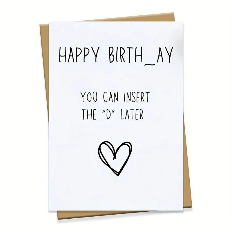 Birthday Cards for Any Occasion, for Family, Friends, Classmates, Boyfriends, Girlfriends, Fun Birthday Cards, Custom Message Card, Greeting Card
