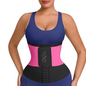 FeelinGirl Waist Trainer for Women Waist Trimmer Ab Belt with Triple Segmented Belt Hourglass Basic High Compression Shapewear