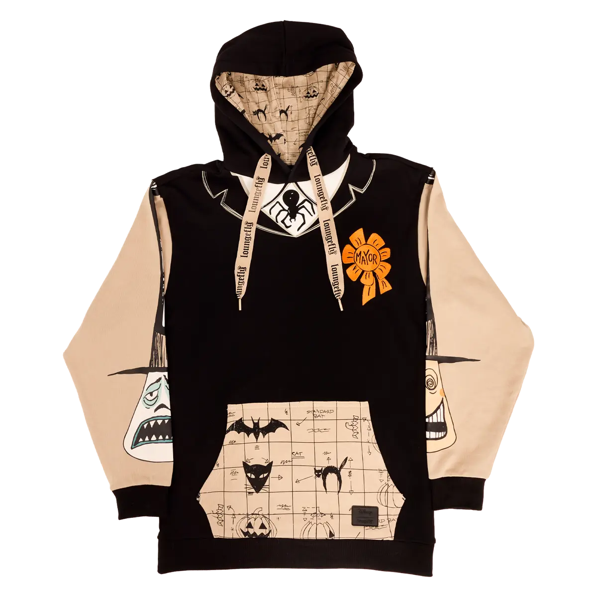 The Nightmare Before Christmas Mayor Cosplay Glow Unisex Hoodie