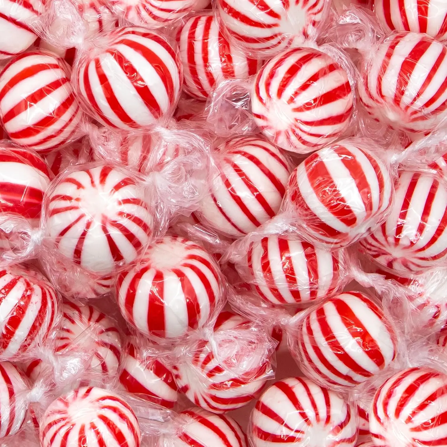 Jumbo Mint Balls, Peppermint Hard Candy Individually Wrapped, 2 Lb Bag | Old Fashioned Candy with Bold Flavor, Oversized Peppermint Mints