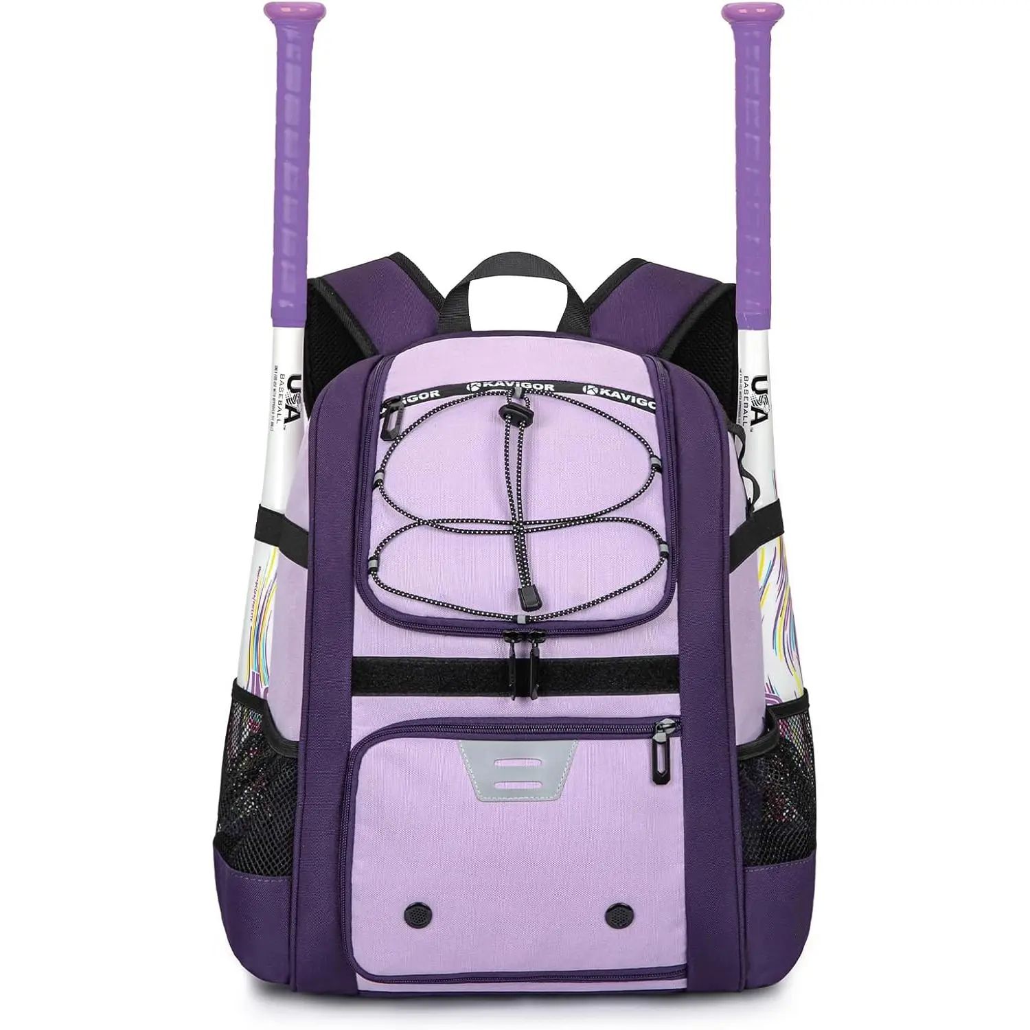 Youth Baseball Bag, Softball Bag for Girls & Boys,  Tball Backpack with Shoes Compartment