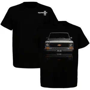 Chevy Square Body C10 T-Shirt – Classic Chevrolet Truck Graphic Tee, Vintage Pickup Shirt, Muscle Truck Fans - Vintage Automotive Shirt, Squarebody Trucks Shirt Cotton Short Sleeve For Car Lover Gift Idea Fan Men Top.