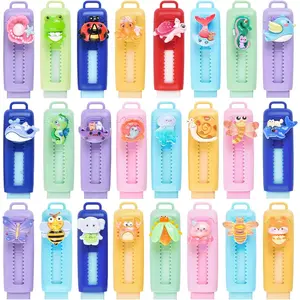 24 Pcs Cute Animals Retractable Eraser for Pencils Cute Supplies Kawaii Erasers Fun Cartoon Erasers Classroom Supplies Party Favors Gift