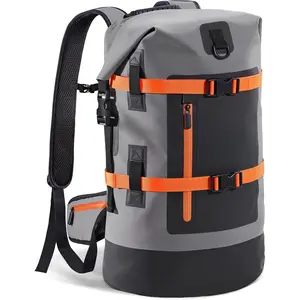 Dry Bags Waterproof Backpack 40L for Men & Women, Roll Top Heavy Duty Cushioned Hiking Backpack for Kayaking Boating Paddle Boarding Fishing Travel Camping Beach Vacation Cruise Ship Essentials