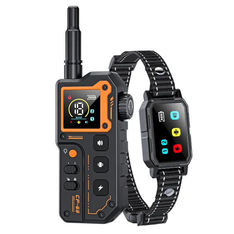 2025 Remote Training E-Collar - 3/4 Mile Range - Static Stimulation, Vibration, Audible Tone, Waterproof, Rechargeable, Expandable Dog Training Collar with Remote for Small, Medium, Large Dogs