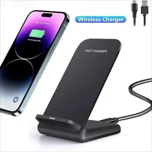 20W Max Wireless Charger Stand, Fast Charging Dock Station for iPhone 17/16/15/14/13/12/11/X Series Samsung Galaxy S26/S25/S24/S23 and All Wireless-Standard Smartphones summerwins