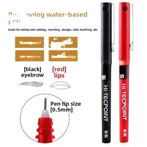 Waterproof Eyebrow Positioning Pen V5 Fine 0 5mm Tip Tattoo Lip Liner Marker Makeup Stencil Tool for Hair Skin Care Cream Serum Glow Body