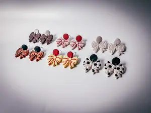 Enchanted Sideline Sports Bows – Polymer Clay Dangle Earrings | Baseball | Basketball | Volleyball | Soccer | Football | Tennis | Golf