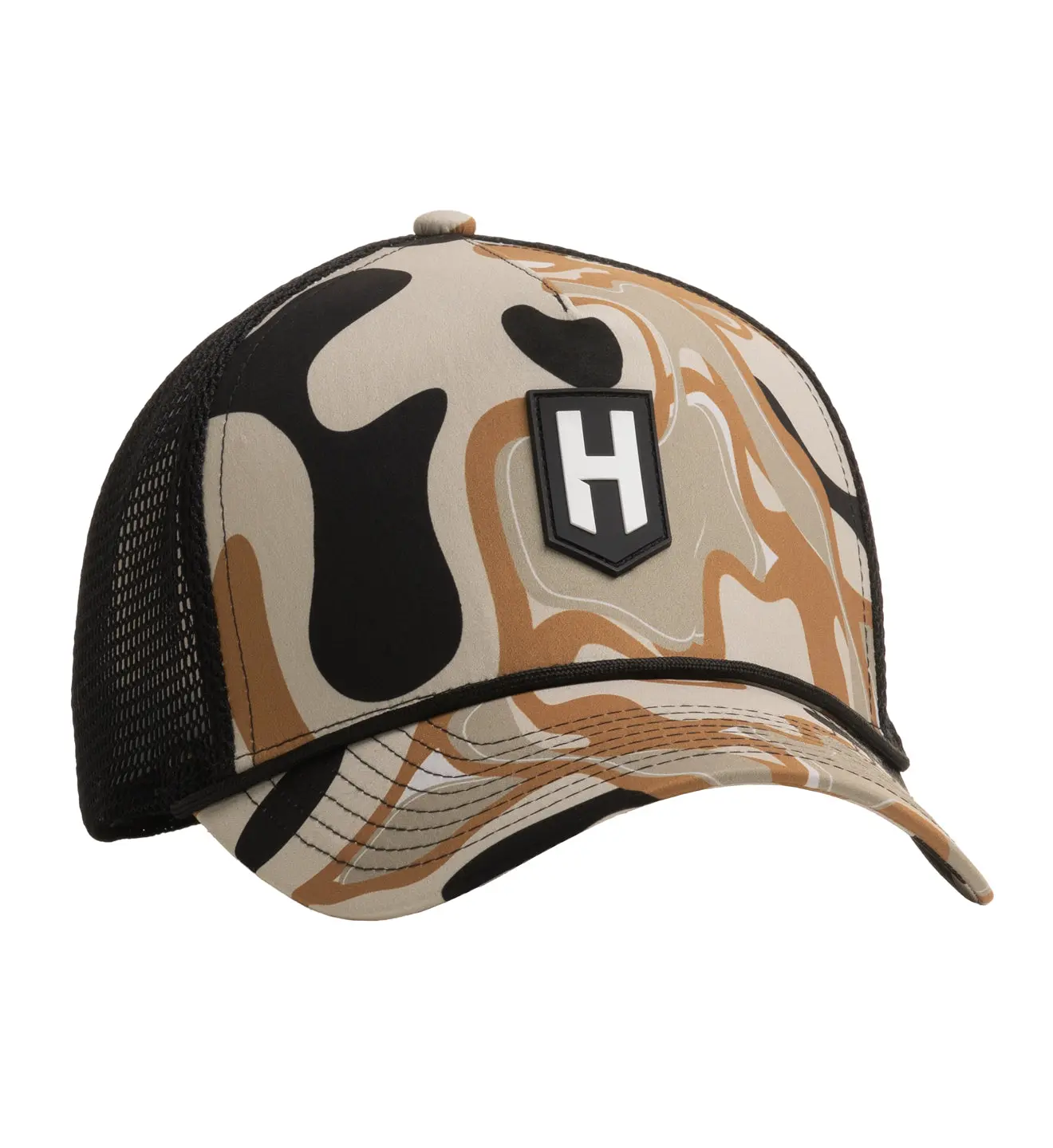 Howitzer Men's Polyester Casual Baseball Cap - Adjustable Hat with Buckle Strap, Breathable Mesh, Graphic Shield Logo, Moisture-Wicking Sweatband, Snapback, Camouflage, Universal 1-Size Fit One Size