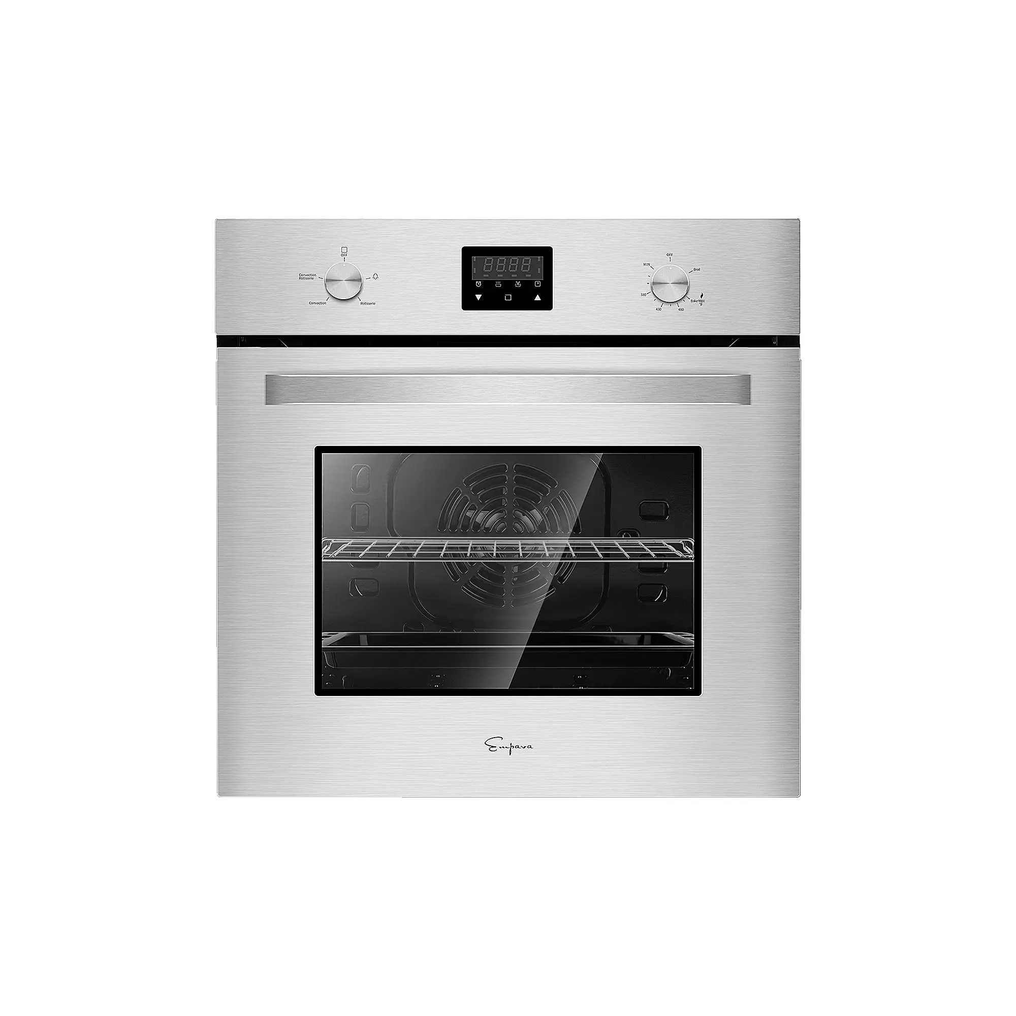 Empava 24-in 2.3 Cu. Ft. Single Gas Convection Wall Oven - Natural Gas Only, Kitchen Appliances, Convection Oven