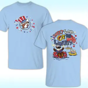Comfort color shirt Buc-ee’s 4th of July Shirt 2025, Sweet Land of Liberty, Clean Lines, Minimalist Look, Lightweight Feel