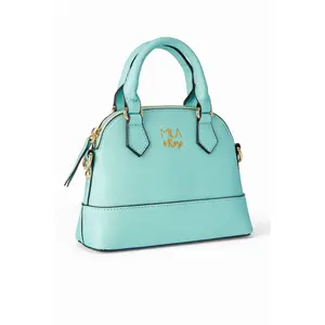 Aqua Glitter Girl's Crossbody Purse