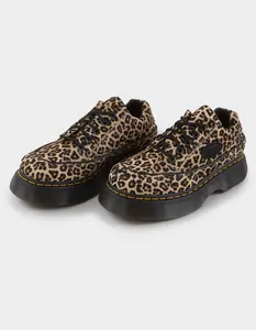 DR. MARTENS Buzz 5-Eye Womens Leopard Shoes