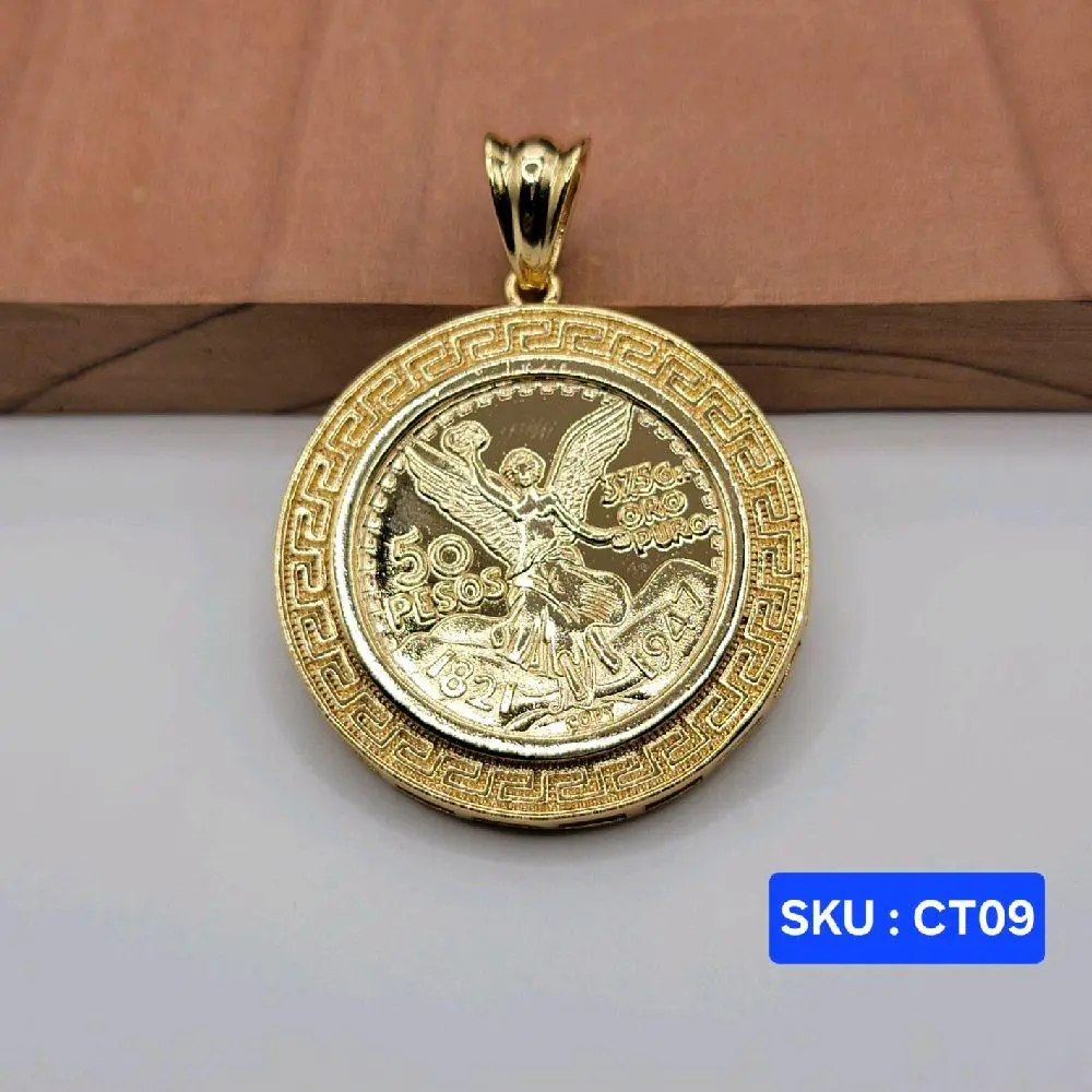 Centenario ( Centenary ) Small size Laminated Gold 18k Color Jewerly.  SKU  : CT09