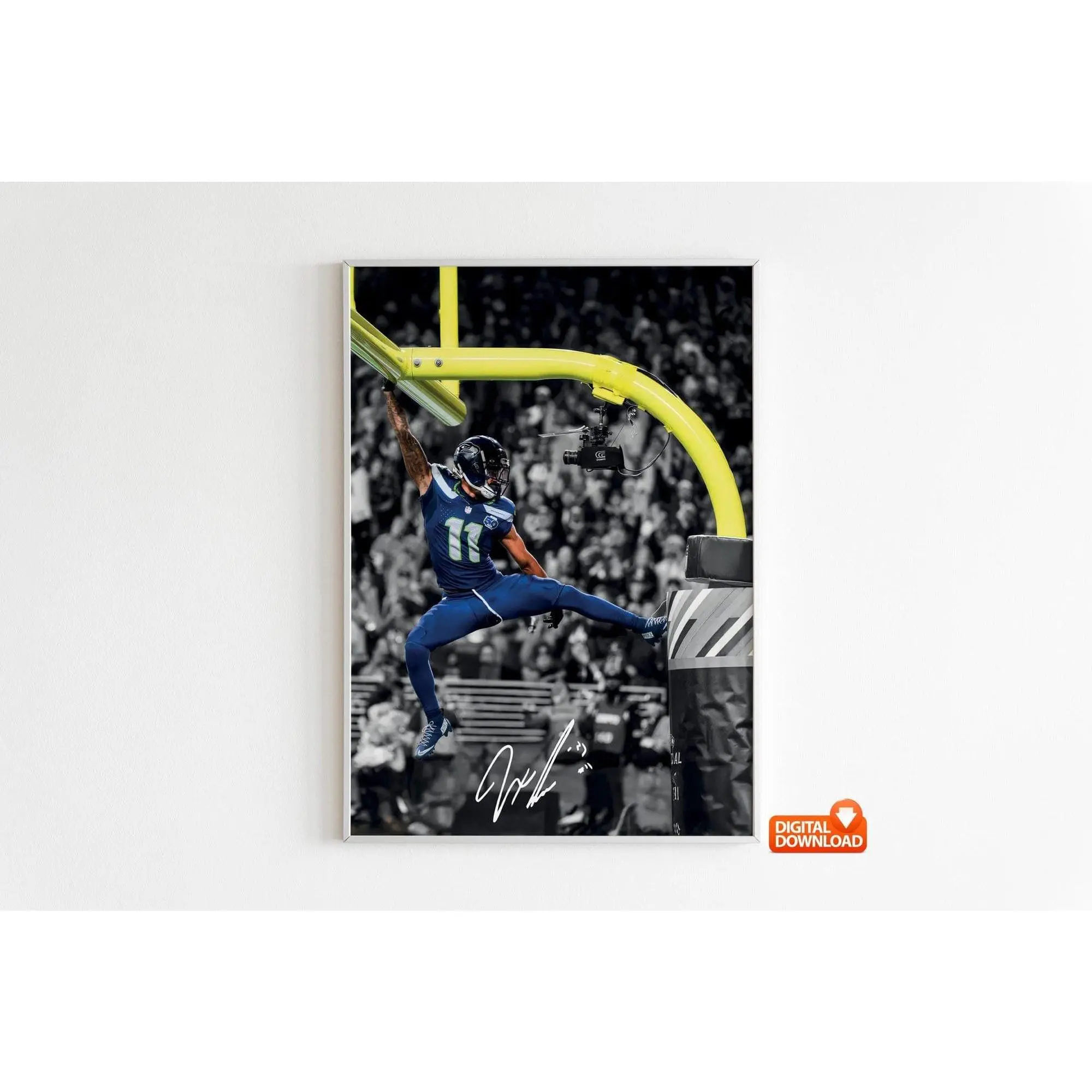 Jaxon Smith-Njigba Poster, Signed Football Poster, Best Gift For Fans( Unframed - Print Only )