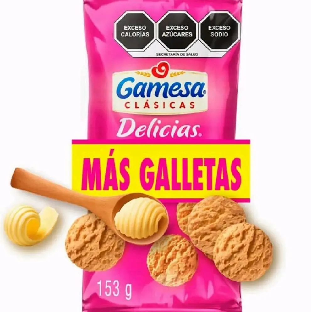 5 pack Gamesa Clásicas Delicias Sabor Coco 153g Galletas Más Galletas  Snack