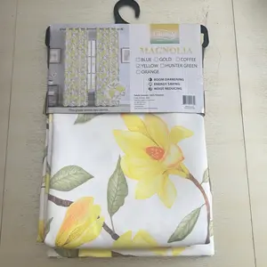 Yellow Blackout Curtain, Light-Blocking Window Drapes for Bedroom Living Room