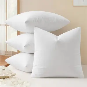Pack of 4 18x18 Pillow Inserts,   and Down Decorative Throw Pillows,  and Choppable,  Fabric for Sofa Bed Couch