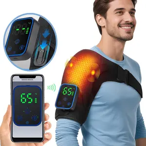 Heated Shoulder Massager, Phone-control 7 Heat Settings, 3 Vibration Intensity Modes, 3 Timer Shoulder Heating Pad For Sports  Shoulder