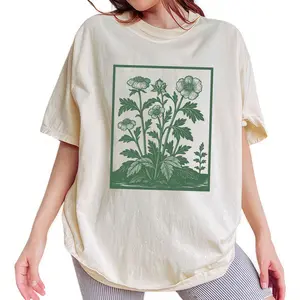 ChicCotton Vintage Wildflowers Graphic Comfort Colors Shirt, Cottagecore Wildflower T-shirt, 90s Retro Flowers Graphic Tee, Summer Gift For Her