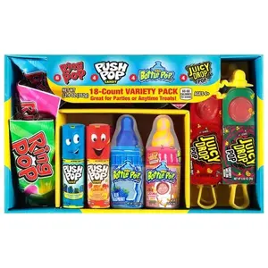 Ring Pop, Push Pop, Baby Bottle Pop, Juicy Drop Pop, Lollipop Variety Pack, 12.4 oz, 18 Pieces