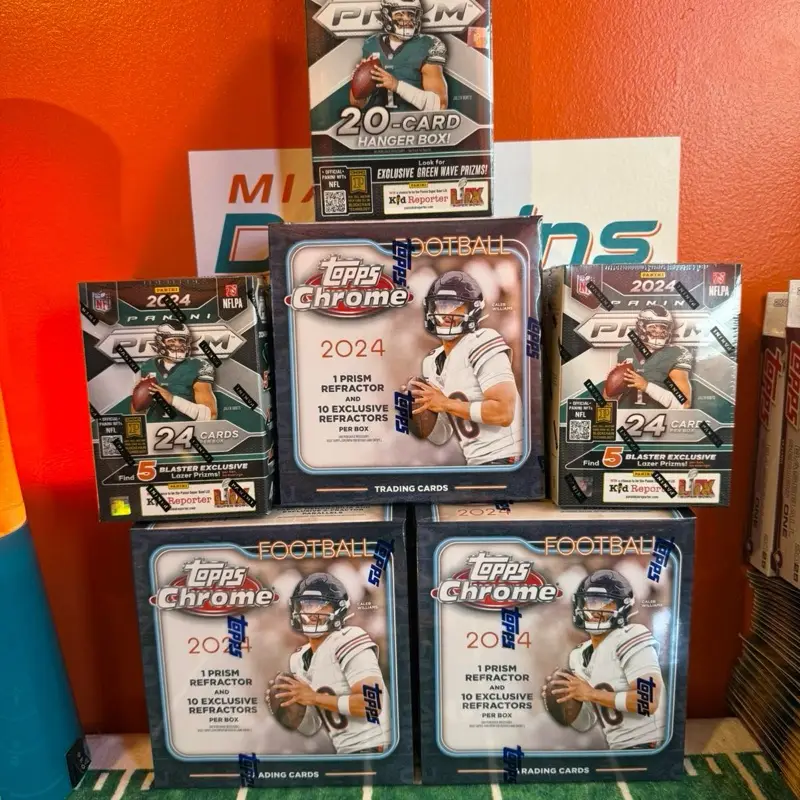 (3) 2024 Topps Chrome Football Megas