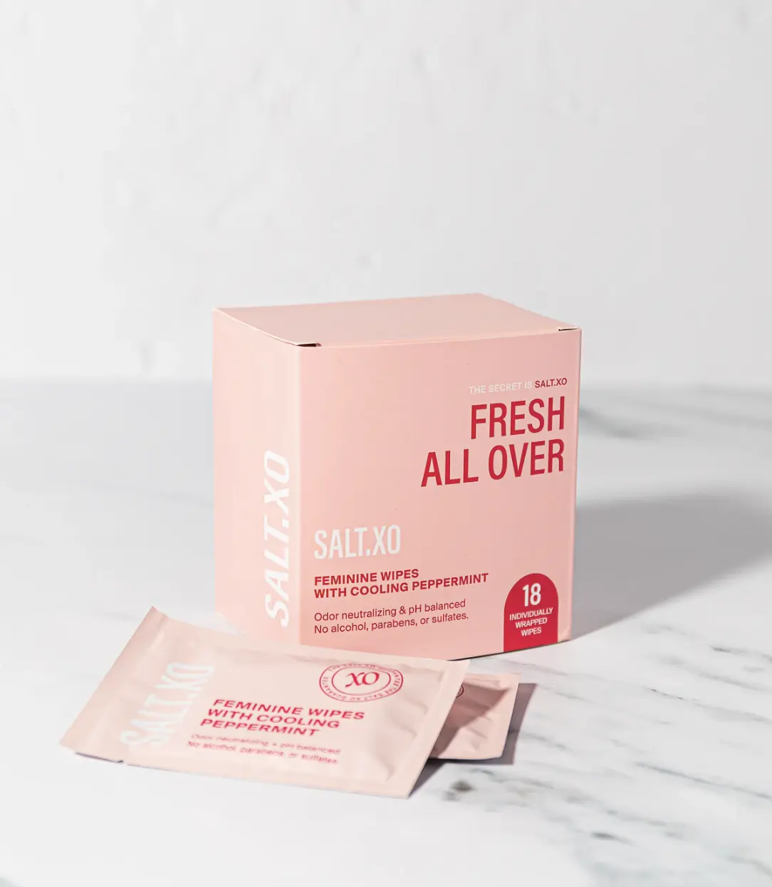 Salt.Xo Fresh All Over Feminine Mint Wipes
