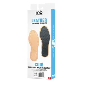 M&B Premium Leather Insole (Tan)