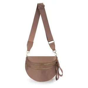 Nylon Checkered Crossbody Bum Bags for Women, Spacious Checkerboard Purse Fanny Pack Slouchy Sling Bag