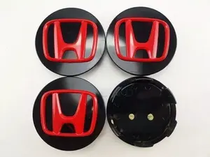 Honda Premium Quality Black/Red Wheel Center Caps 69MM for Accord Civic CRV Pilot Element CRZ Ridgeline Easy Installation 44732SA9AA0044732-S9A-A006-144732-S0X-A00044732-S9A-A0044732-S0X-A144732-S7S-J01