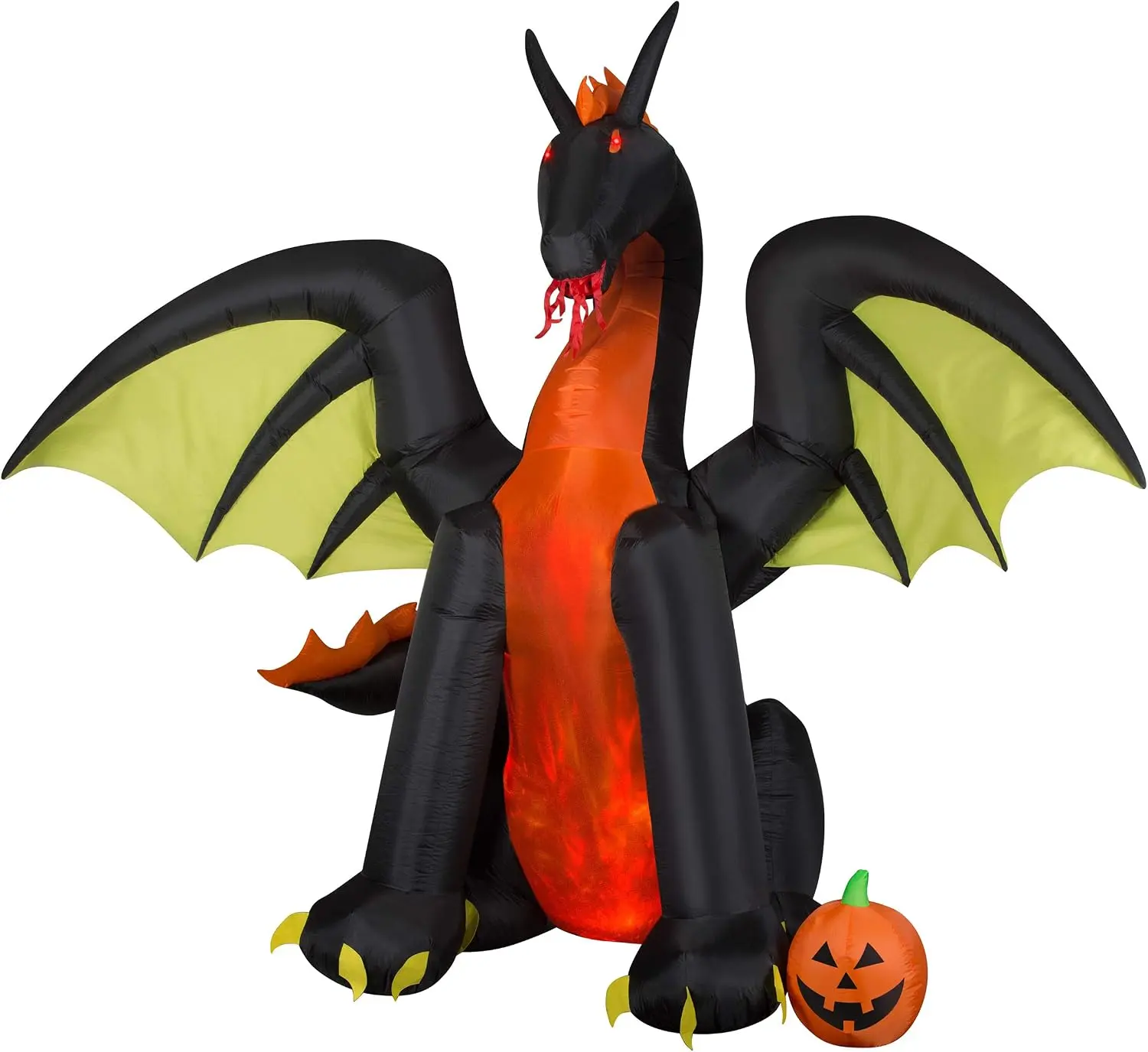 Gemmy 50202 Animated Airblown Fire & Ice Dragon, 9 Footspooky season decor, spooky yard decor, halloween yard decor, halloween gift for him and her, 2026 gift