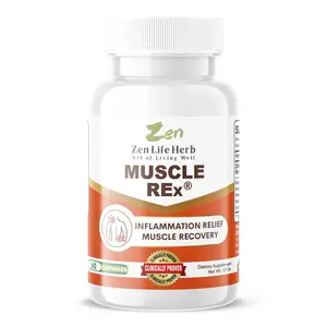 ZENLIFE Muscle REx - Joint, Muscle & Nerve Support - Relax Aches & Chronic Discomfort Plant-Based Supplement (60 Capsules)