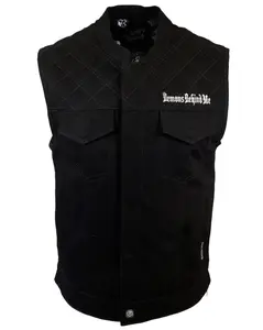 Premium Black Denim Gun Pocket Riding Vest