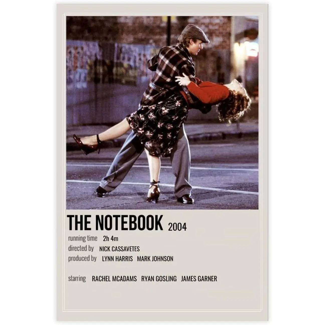 Classic Movie The Notebook Vintage 2 Canvas Poster Wall Art - Framed/Unframed Multi-Size Indoor Home Decor Accessory, Artwork Wonderful Gift, Non-Handmade Painting for Living Room, Bedroom